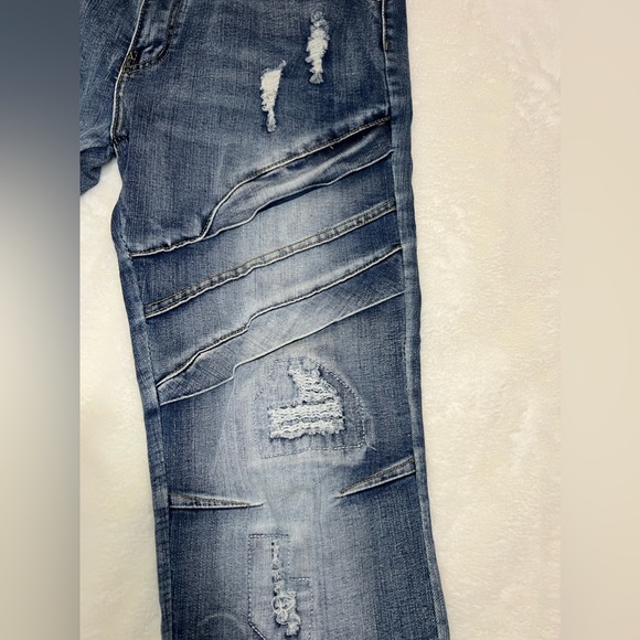 RGSTR Men’s Skinny Motto Distressed Jeans, LightWash Size 36x30 - Picture 9 of 16